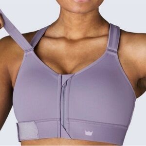 SHEFIT Flex Sports Bra 4Luxe Purple Adjustable Medium Impact Athleisure Workout